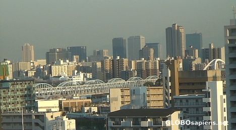 Postcard Osaka skyline