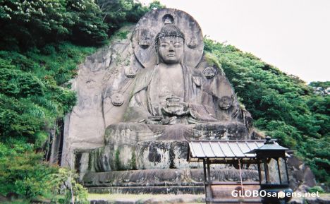 Postcard Buddha Statue at Nokogiri-yama