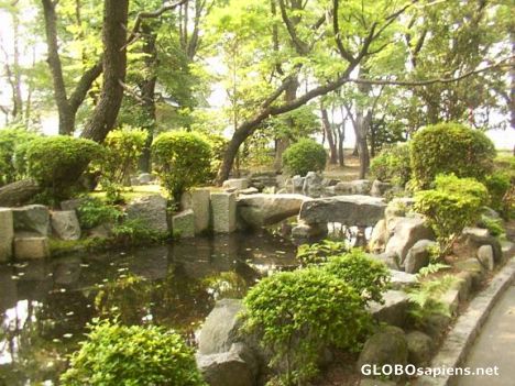 Postcard Japanese Garden