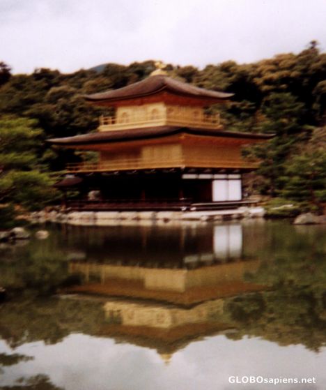 Postcard Kinkakuji Temple in Kyoto, Japan