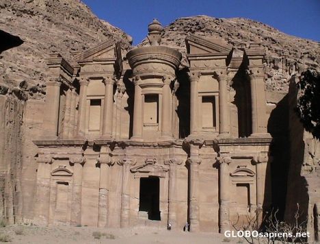 Postcard Petra - The Monastery