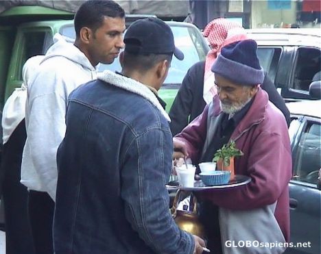 Postcard Street tea vendor