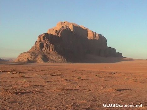 Postcard Wadi Rum rock