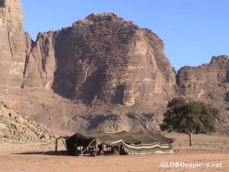 Postcard Bedouin's tent