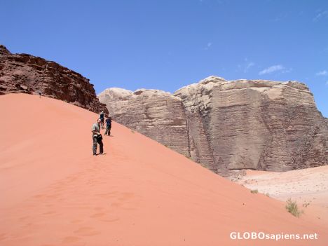 Postcard Wadi Rum sand dune