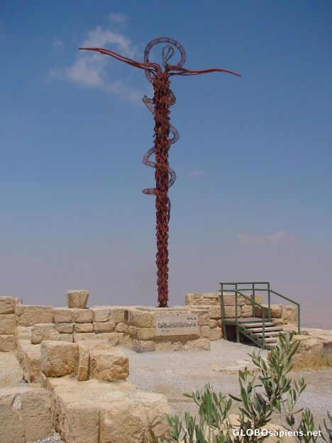 Postcard Mount Nebo's cross