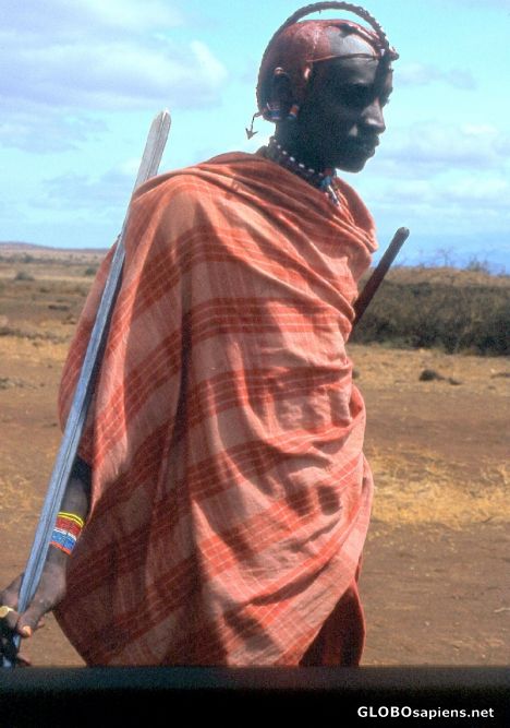 Postcard Young Massai