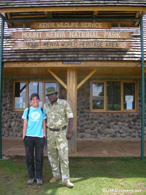 Postcard Mont Kenya entrance.