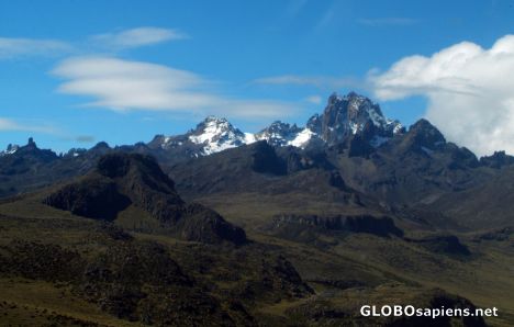 Postcard Mount Kenya - approaching