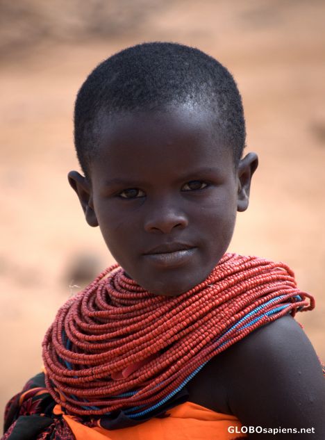 Postcard Samburu girl
