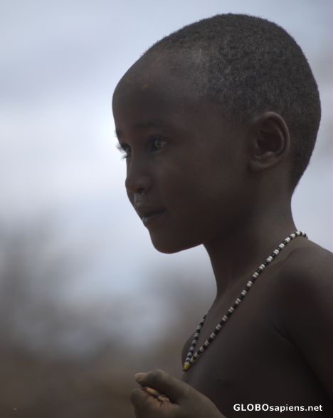 Postcard Samburu kid