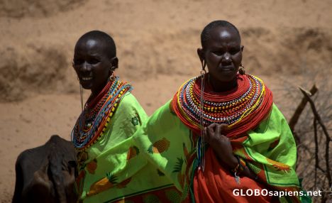 Postcard Samburu women