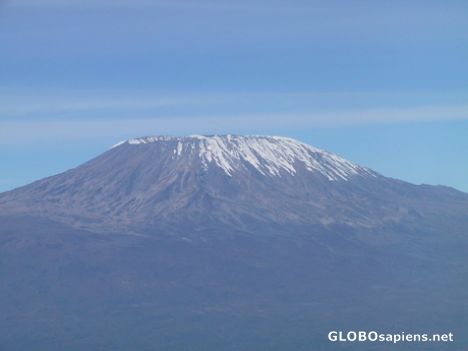 Postcard Mt Kilimanjaro from the air