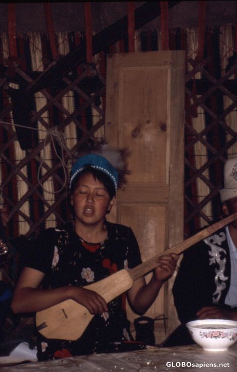 Postcard Tuura Suu, Kyrgyzstan, Another Singer
