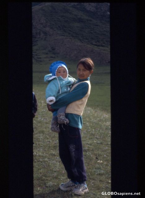 Postcard Temir Kanat, Kyrgyzstan, The Pride of the Family