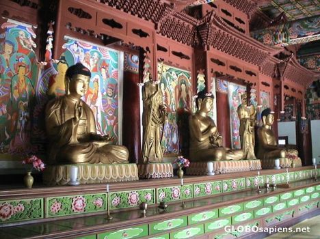 Postcard Mt. Myohyang monastery - interior