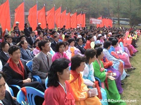 Postcard May Day celebration in P'yongyang