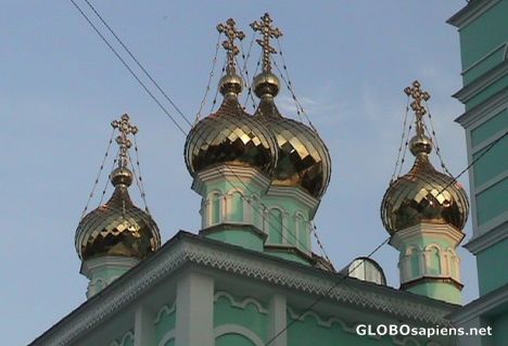 Postcard Towers of orthodox church
