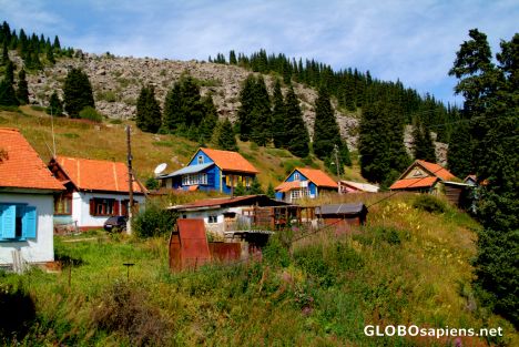 Postcard Big Almaty Lake Village