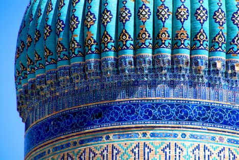 Postcard Turkistan - Khoja Ahmed Yasawi Mausoleum Detail