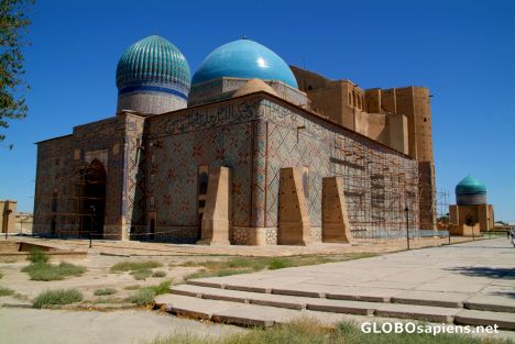 Postcard Turkistan - Khoja Ahmed Yasawi Mausoleum Back
