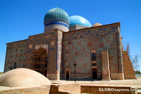 Postcard Turkistan - Khoja Ahmed Yasawi Mausoleum Backdoor