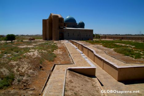 Postcard Turkistan - Khoja Ahmed Yasawi Mausoleum Zoom out