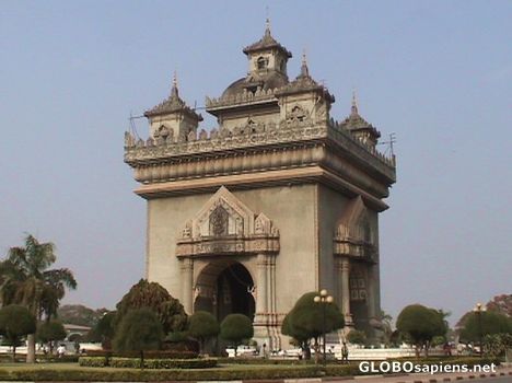 Postcard Arch in Vientiane...