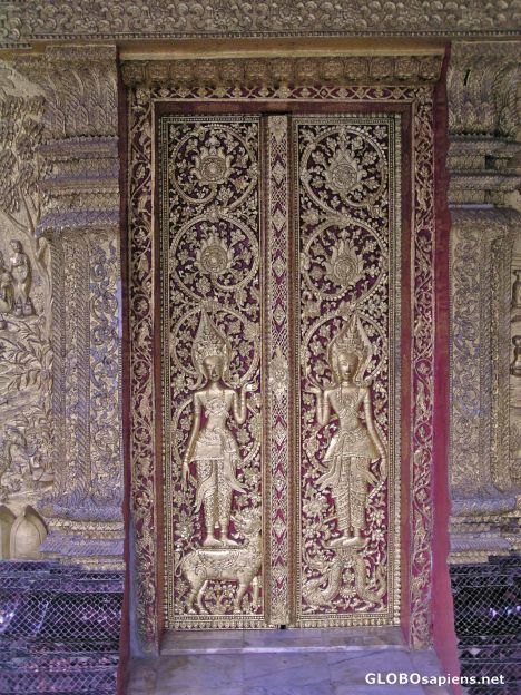 Postcard Temple doors