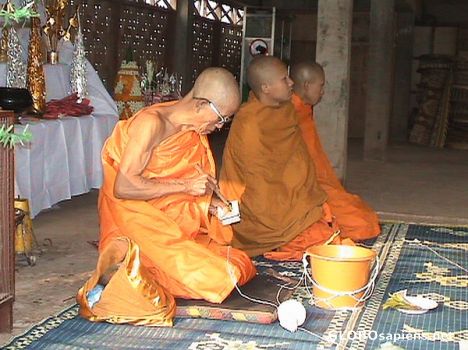 Postcard Praying monks...