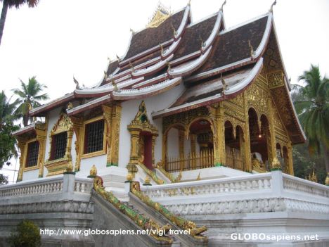 Postcard Luang Prabang Old Palace Temple