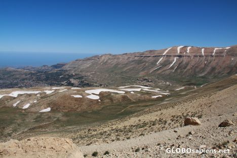 Postcard crossing the Lebanon range