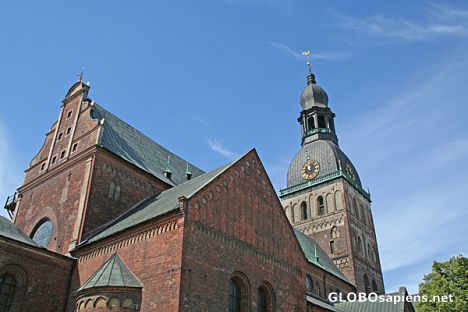 Postcard Riga Cathedral at Doma Laukums