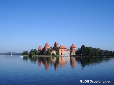 Postcard Trakai castle
