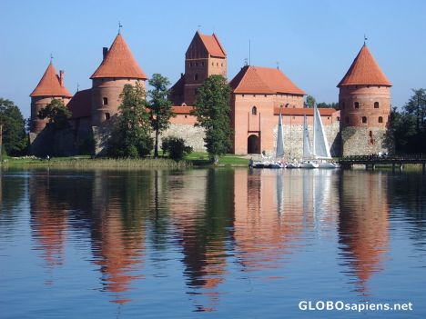 Postcard Another look at the Trakai castle