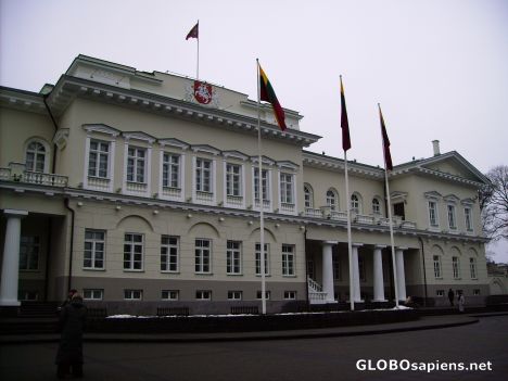 Postcard Presidential Palace in Vilnius