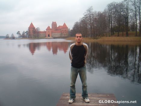 Postcard Me in Trakai, Lithuania