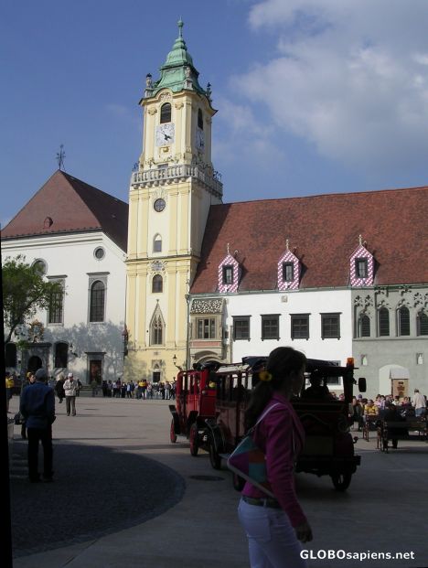 Postcard Old Town Hall in Bratislava