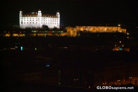 Postcard Bratislava (SK) - Castle from Hotel Kyjev's 12th