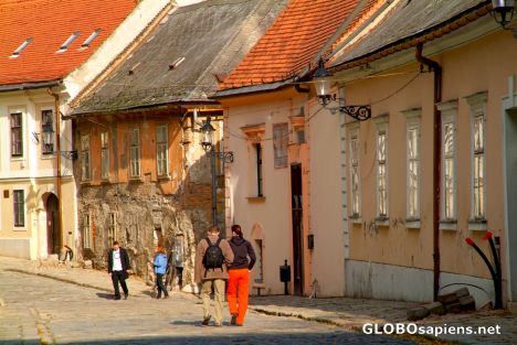 Postcard Bratislava (SK) - an old alley in the sun