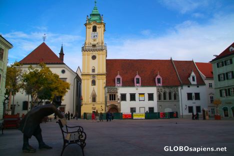 Postcard Bratislava (SK) - the old town square...