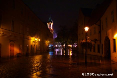 Postcard Bratislava (SK) - Old Town at night