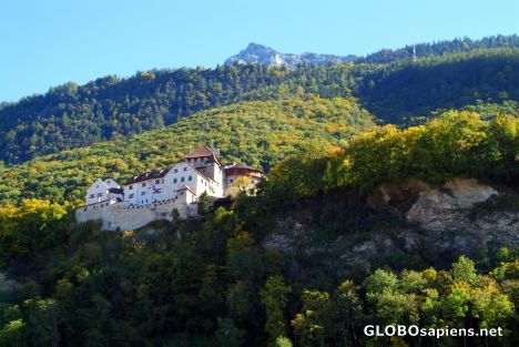 Postcard Vaduz - the princely castle