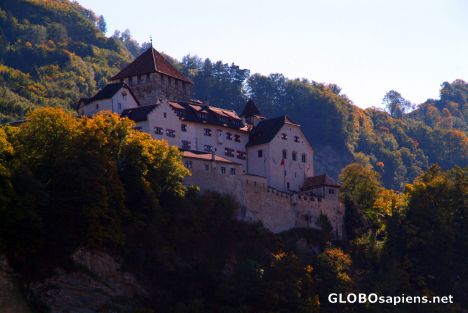 Postcard Vaduz - castle