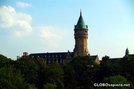 Postcard Luxembourg City - a tower