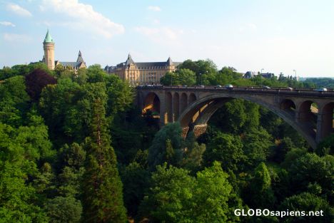 Postcard Luxembourg City - the Petrusse Valley