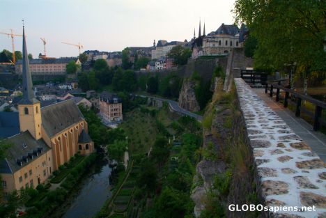 Postcard Luxembourg City - Alzette Valley