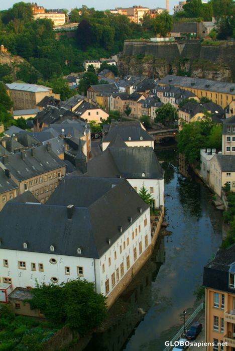 Postcard Luxembourg City - the Grund 1