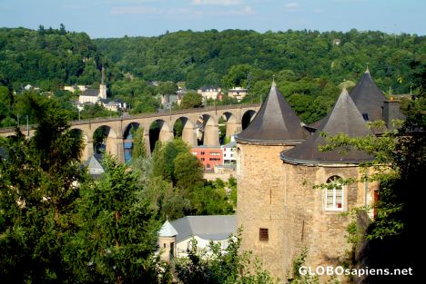 Postcard Luxembourg City - NE view