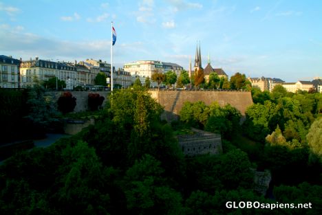 Postcard Luxembourg City - general view